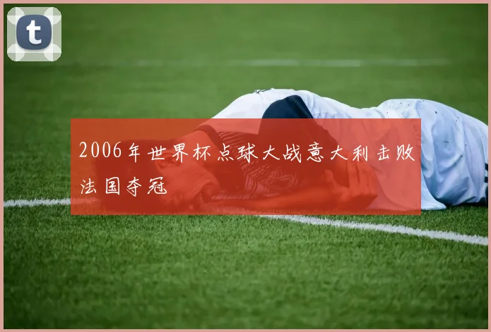 2006年世界杯点球大战意大利击败法国夺冠