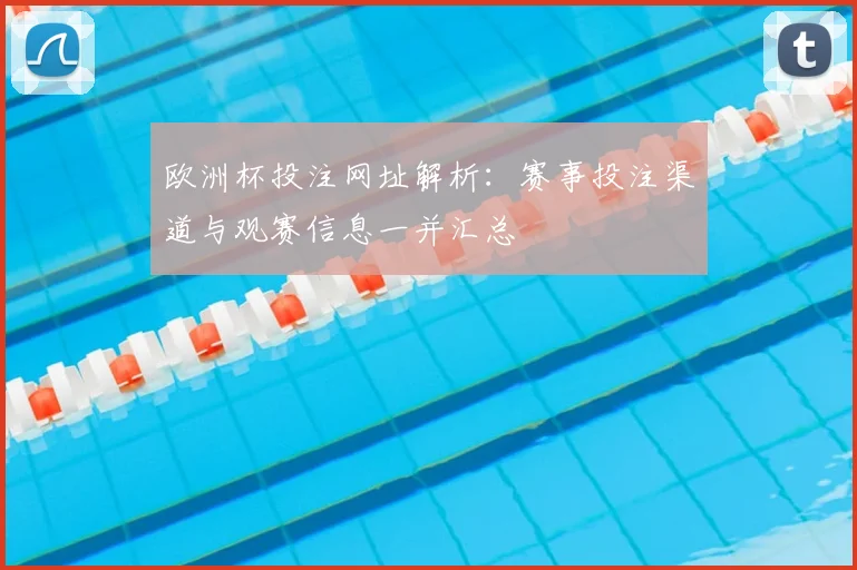 欧洲杯投注网址解析：赛事投注渠道与观赛信息一并汇总
